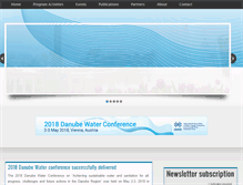 Tablet Screenshot of danube-water-program.org